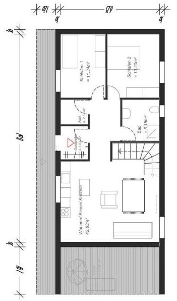 Grundriss Obergeschoss